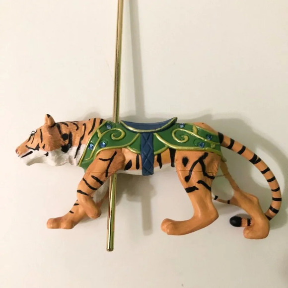 2008  Hallmark Keepsake Ornament Wild Tiger Carousel Ride Christmas - Picture 3 of 16